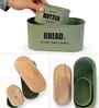 Green Metal Bread & Butter Box Set With Wooden Lids