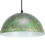 Green Metal Single Hanging Lights