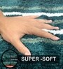 Green Microfiber 15x32 Inches Super Soft Bath Mat Set Of 2