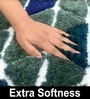 Green Microfiber 16x24 Inches Super Soft Bath Mat