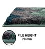 Green Microfiber 16x24 Inches Super Soft Bath Mat