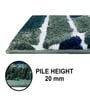Green Microfiber 16x24 Inches Super Soft Bath Mat