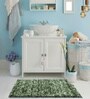 Green Microfiber 18x30 Inches Anti Skid Bath Mat