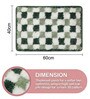 Green Microfiber 23X15 Inches Anti-Skid Bath Mat