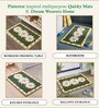 Green Microfiber 23X15 Inches Anti-Skid Bath Mat