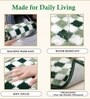 Green Microfiber 23X15 Inches Anti-Skid Bath Mat