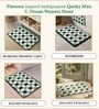 Green Microfiber 23X15 Inches Anti-Skid Bath Mat