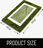 Green Microfiber 24x16 Inches Anti-Skid Door Mat