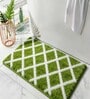Green Microfiber 24x16 Inches Anti-Skid Door Mat
