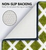Green Microfiber 24x16 Inches Anti-Skid Door Mat