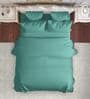 Green Microfiber Chevron 150 GSM Double Bed Comforter