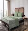 Green Microfiber Floral 150 GSM Double Bed Comforter