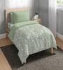 Green Microfiber Floral 150 GSM Single Bed Comforter