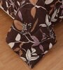 Brown Floral Reversible 180 GSM Double Bed AC All Season Comforter