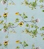 Green Microfiber Floral 250 GSM Single Blanket