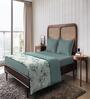 Green Microfiber Floral 80 GSM Double Bed Dohar