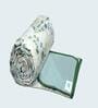 Green Microfiber Floral 80 GSM Double Bed Dohar