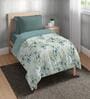 Green Microfiber Floral 80 GSM Single Bed Dohar
