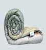 Green Microfiber Geometric 150 GSM Double Bed Comforter
