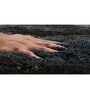 Green Microfiber Solid 24x60 Inches Floor Runner