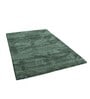Green Solid Microfibre 4 ft x 6 ft Machine Made Carpet