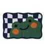 Green Frog Microfibre 24X16 Inches Anti-Skid Bath Mat