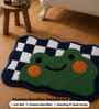 Green Frog Microfibre 24X16 Inches Anti-Skid Bath Mat