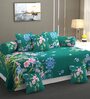 Green Microfibre 280 TC 8 Pcs Diwan Set