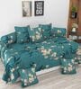 Green Microfibre 280 TC 8 Pcs Diwan Set
