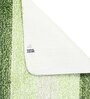 Green Microfibre Plain Solid 27X19 Inches Max Absorbent Bath Mat (Set of 2)