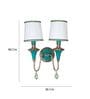 Green Mild Steeland Stone Wall Scones Uplight 4.2 Kg