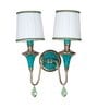 Green Mild Steeland Stone Wall Scones Uplight 4.2 Kg