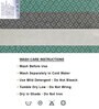 Green Patterned 210 GSM Cotton Bath Towels (Set of 4)