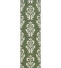 Green Moroccan and Tribal Wool 2'6 ft X 8 ft Flat Weaves Runner