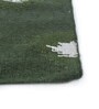 Green Moroccan and Tribal Wool and Viscose 6'6 ft X 9'10 ft Flat Weaves