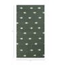Green Moroccan and Tribal Wool and Viscose 6'6 ft X 9'10 ft Flat Weaves