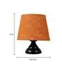 Green Natural Fiber Shade Table Lamp With Black Base