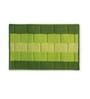 Green Geometric Polyester 23 x 15 Inches Anti Skid Door Mat