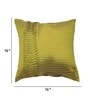 Green Textured Cotton 16 x 16 Inches Cushion Cover