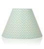 Aqua Chevrons 30cm Empire Paper  Lampshade (Green)