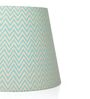 Aqua Chevrons 40cm Straight Empire Paper  Lampshade (Green)