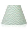 Aqua Chevrons 20cm Empire Paper  Lampshade (Green)