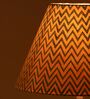 Aqua Chevrons 30cm Empire Paper  Lampshade (Green)
