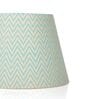 Aqua Chevrons 30cm Straight Empire Paper  Lampshade (Green)