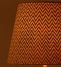 Aqua Chevrons 30cm Straight Empire Paper  Lampshade (Green)