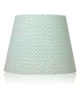 Aqua Chevrons 40cm Straight Empire Paper  Lampshade (Green)