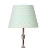 Aqua Chevrons 30cm Straight Empire Paper  Lampshade (Green)