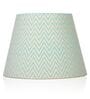 Aqua Chevrons 30cm Straight Empire Paper  Lampshade (Green)