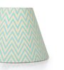 Aqua Chevrons 20cm Empire Paper  Lampshade (Green)