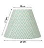 Aqua Chevrons 20cm Empire Paper  Lampshade (Green)